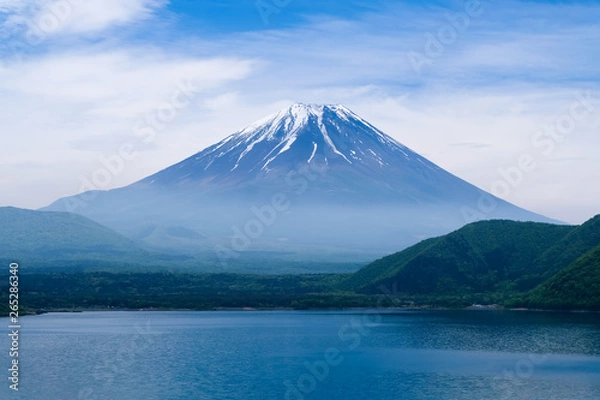 Fototapeta 本栖湖と富士山