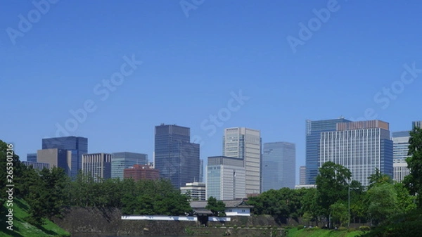 Fototapeta 桜田門と丸の内ビル群１