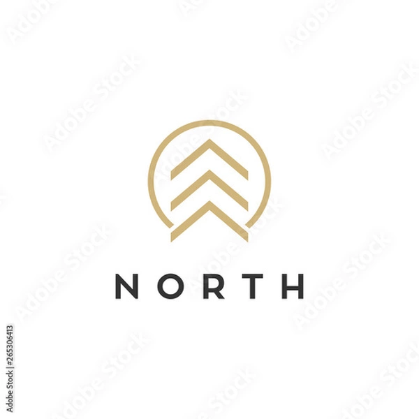Fototapeta north vector logo design