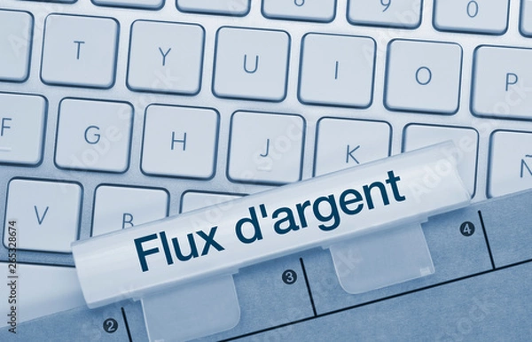 Fototapeta Flux d'argent