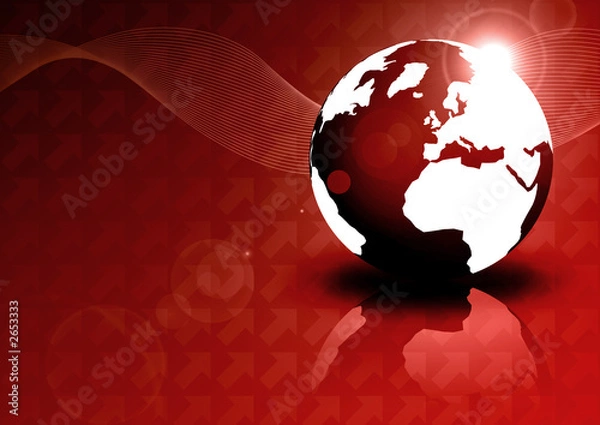 Obraz global concept computer technology