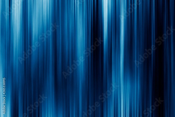 Fototapeta Abstract blue background with light vertical lines.