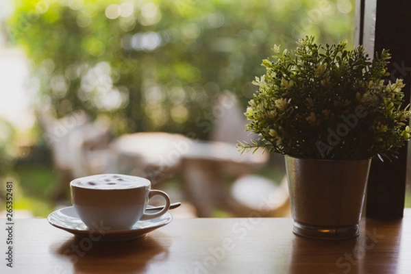 Obraz coffee at the window