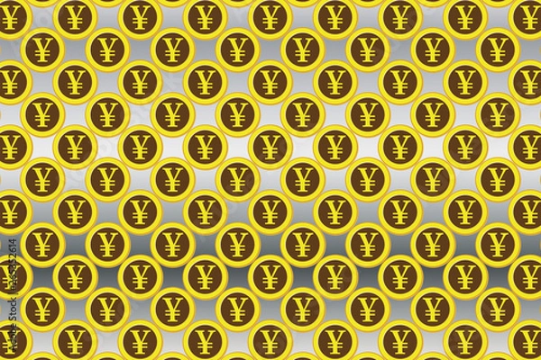 Fototapeta ビジネスイメージ素材,お金儲け,利益収入,金融経済,投資,FX取引,為替相場,米ドル,日本円,ユーロ