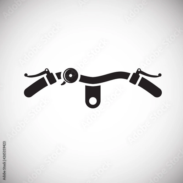 Obraz Bicycle bar icon on background for graphic and web design. Simple vector sign. Internet concept symbol for website button or mobile app.