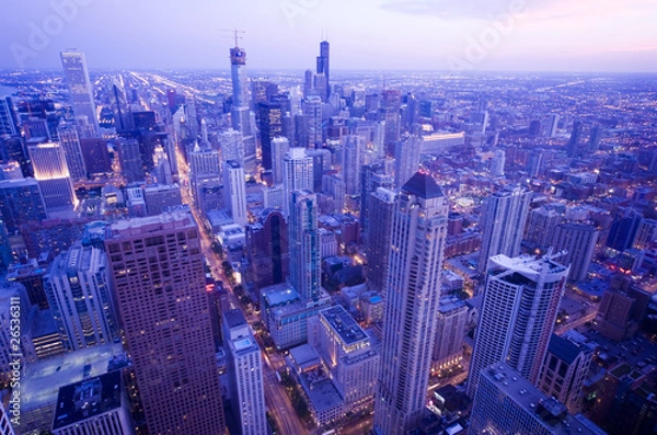 Obraz シカゴの夜景