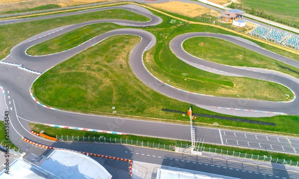 Obraz Race track, aerial view.