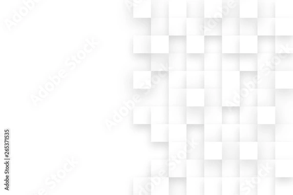 Fototapeta Abstract geometric background. Squares with shadows illustration.