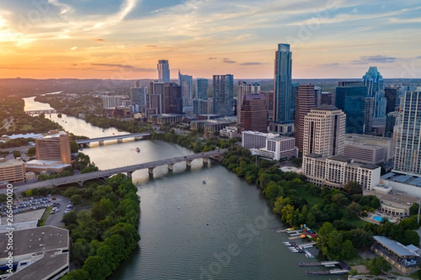 Obraz Austin Aerial Skyline