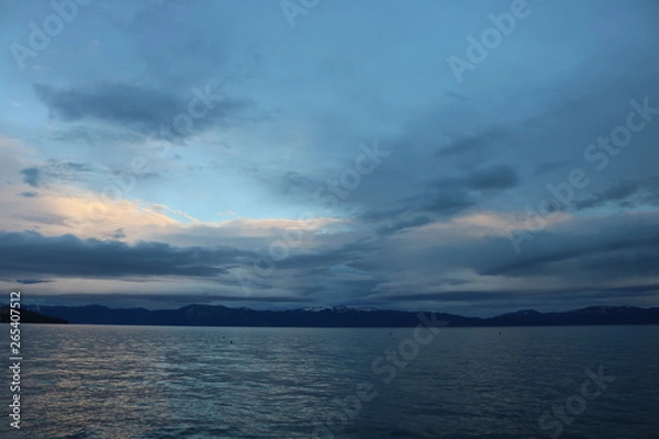 Obraz Dusk Clouds at Lake Tahoe
