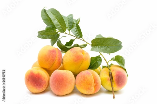 Fototapeta fresh peaches