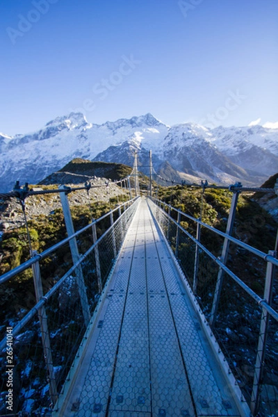 Obraz bridge in the mountains