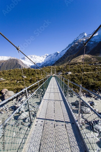 Obraz bridge in the mountains