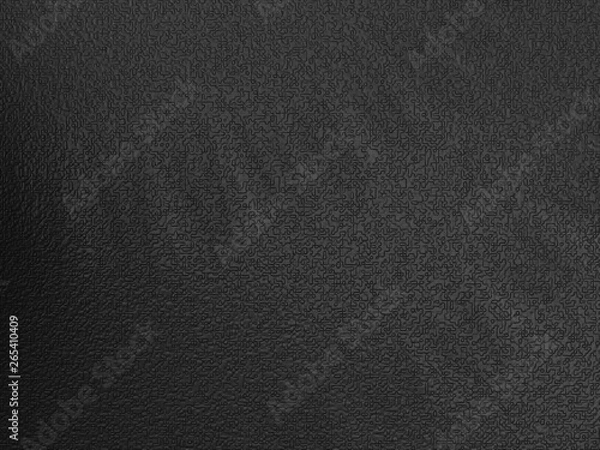Fototapeta 3D illustration. 3D rendering. Dark gray background with a puzzle-like pattern. fractal.
