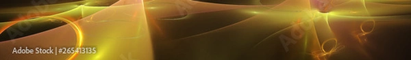 Obraz Gold abstract image. Gorizontal panoramic view for kitchen panel skinali. 3d render