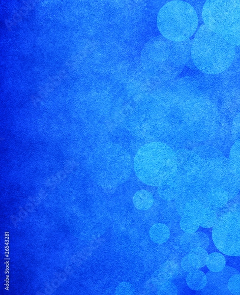 Obraz blue bubble background