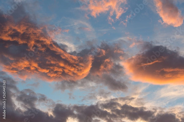 Fototapeta dramatic sky with clouds