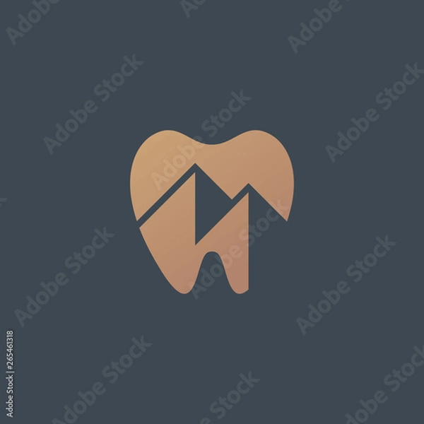 Obraz Dental Mountain Logo - Vector logo template