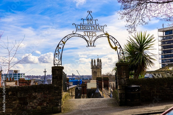 Obraz The entrance to Christmas Steps in Bristol (UK)
