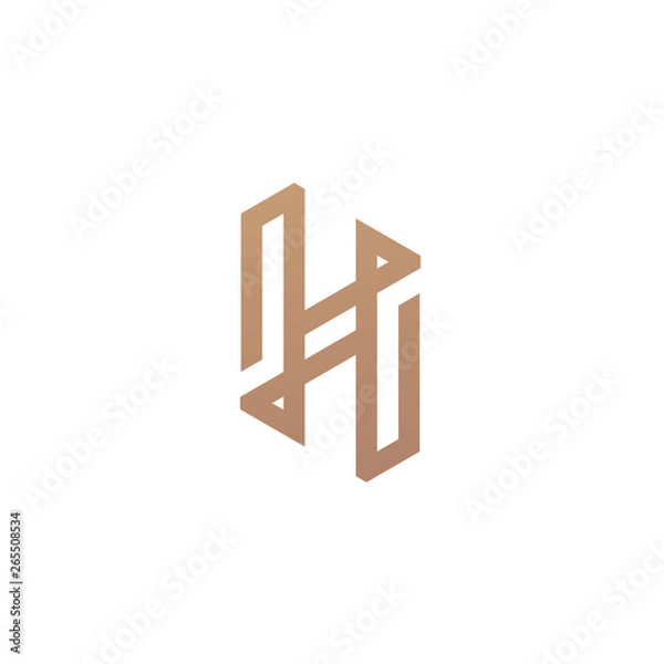 Obraz Premium Letter H Logo - Vector logo template