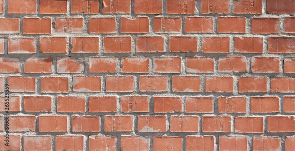 Obraz Orange brown brick background