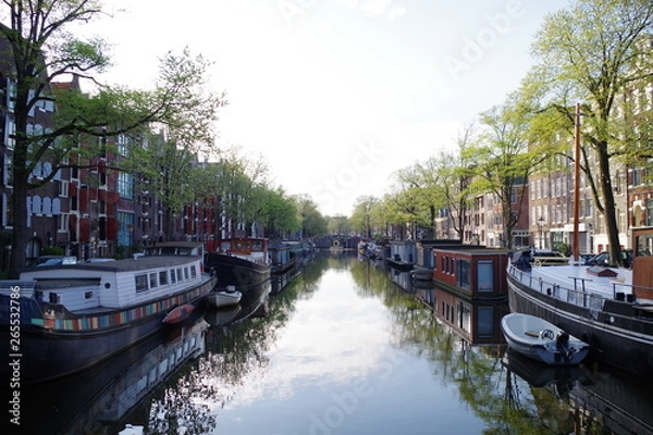 Fototapeta アムステルダムの運河