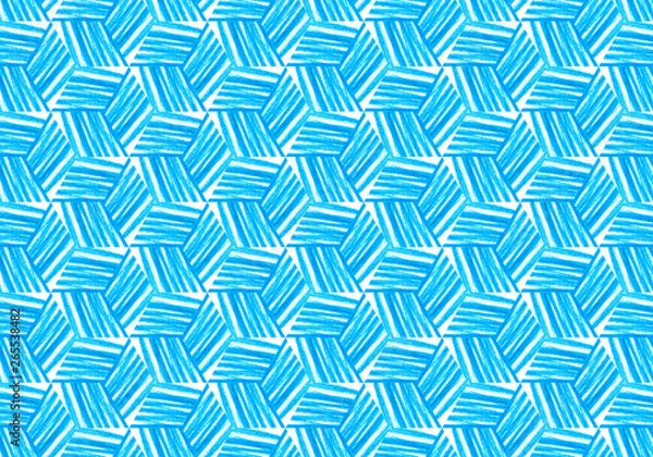 Fototapeta Abstract bright blue repeating pattern