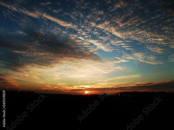 Obraz sunset in the sky