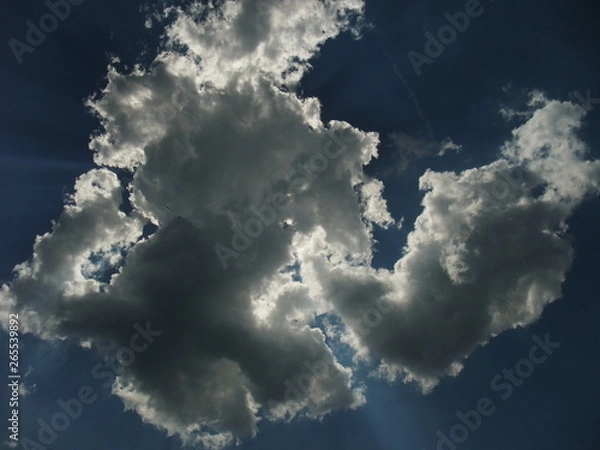 Obraz dramatic sky with clouds