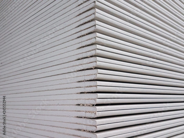 Obraz Gypsum plasterboard in the pack.