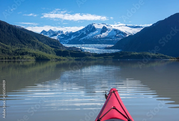 Obraz Kayaking on Mendenhall Lake