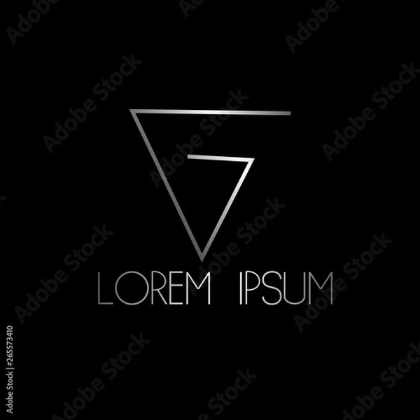 Fototapeta abstract triangle logo icon 