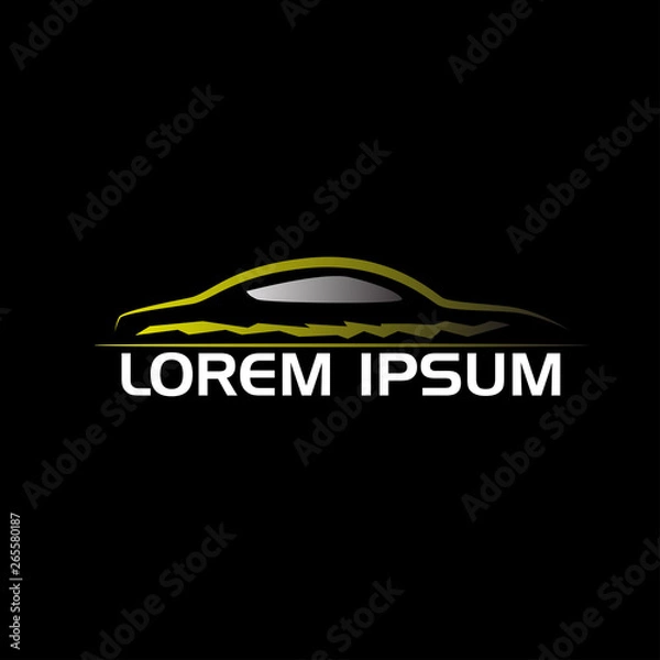 Obraz abstract line for car logo icon