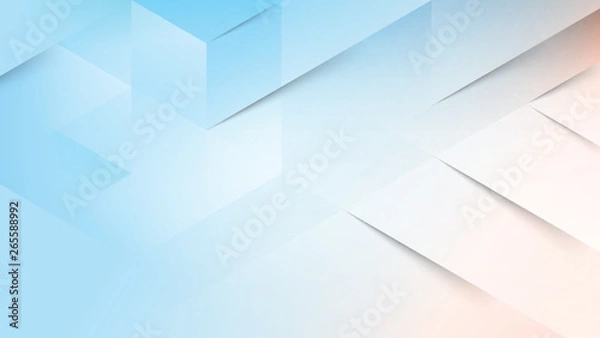 Fototapeta Abstract blue light and shade creative background. Vector illustration.