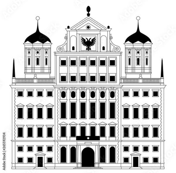 Obraz Town Hall in Augsburg