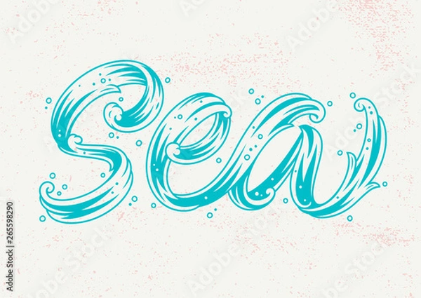 Fototapeta sea_calligraphy