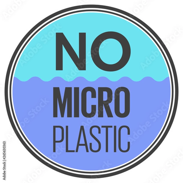 Obraz No Microplastic Badge Icon