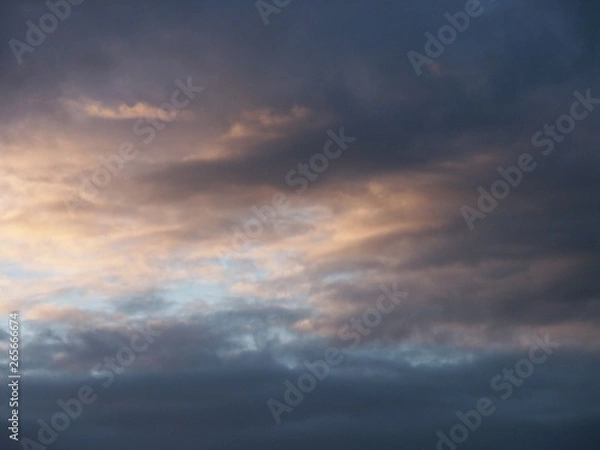 Fototapeta Coucher de soleil et nuages