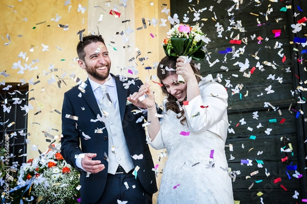 Fototapeta Sposi in Villa