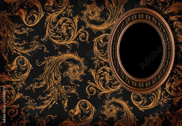 Fototapeta empty frame on wall