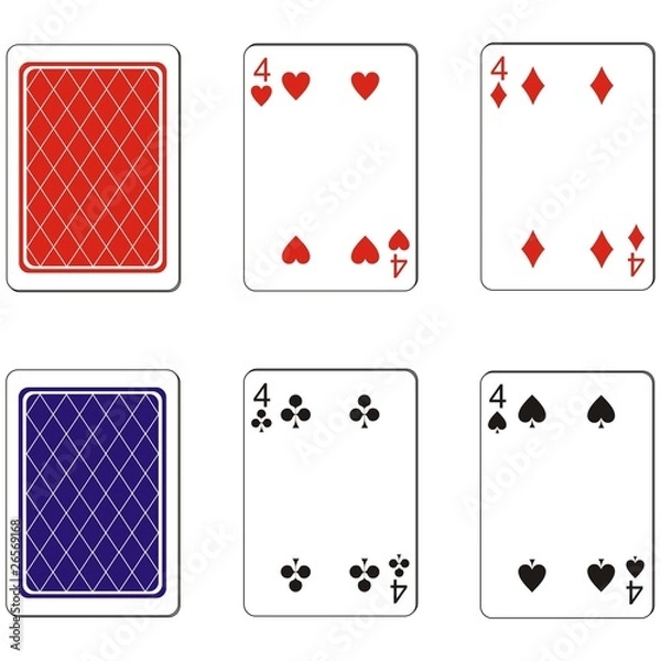 Fototapeta Playing card set 11