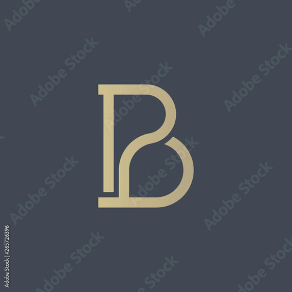 Obraz Luxury BP Logo - Vector logo template