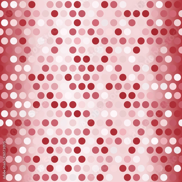 Obraz Glowing polka dot pattern. Seamless vector background
