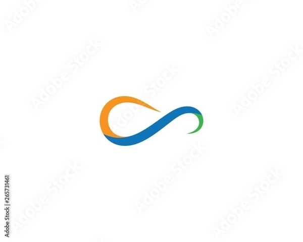 Fototapeta Infinity logo template vector icon
