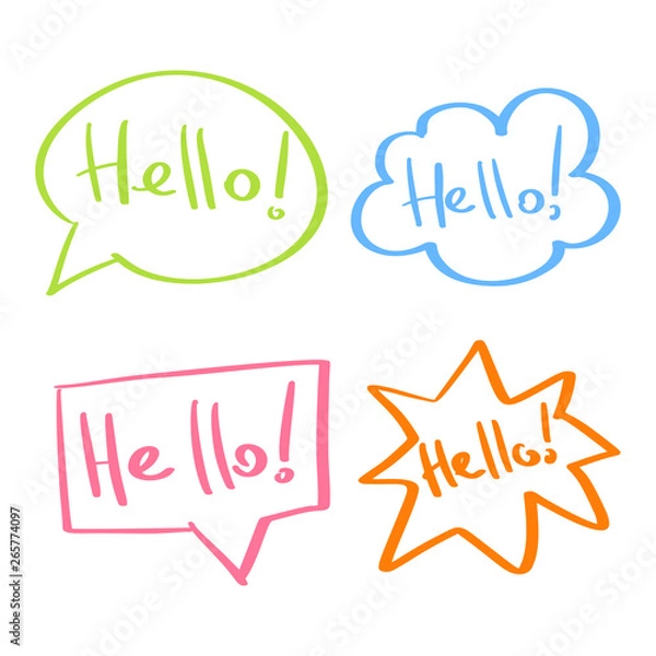 Obraz Mind cloud quote set