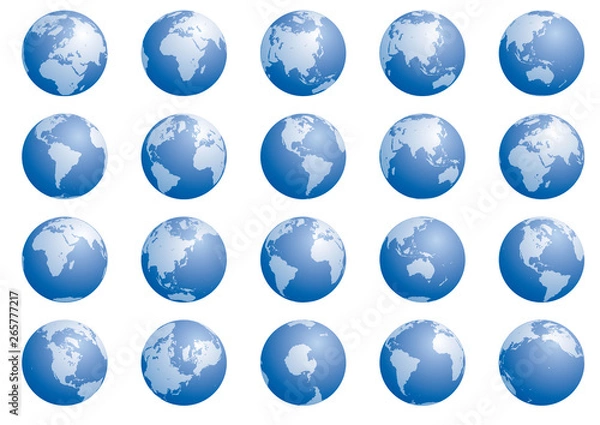 Obraz Szczegóły globu