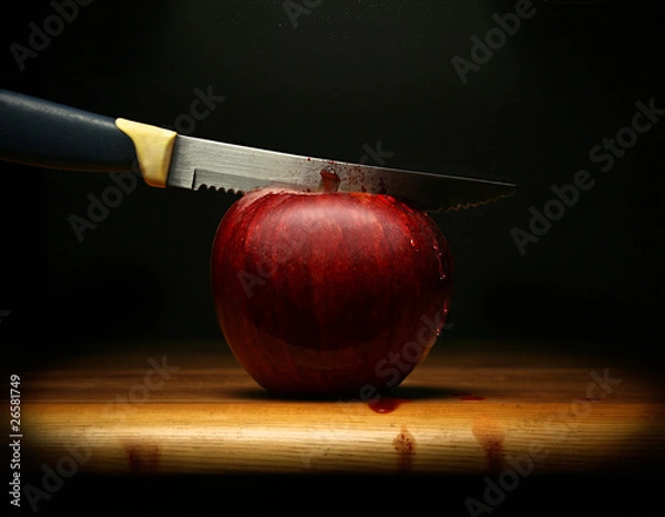 Obraz Wounded Red Apple