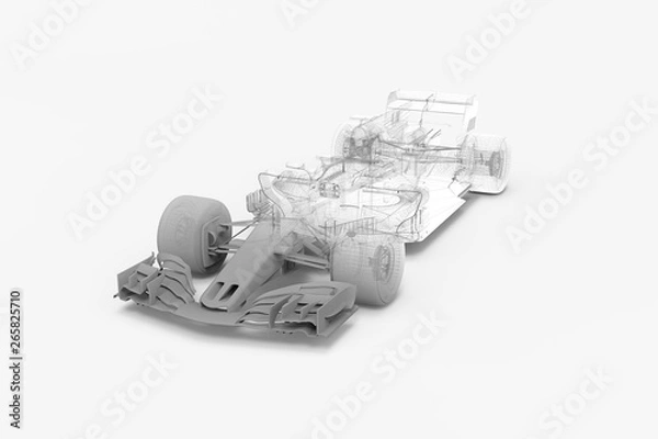 Fototapeta F1 WIREFRAME