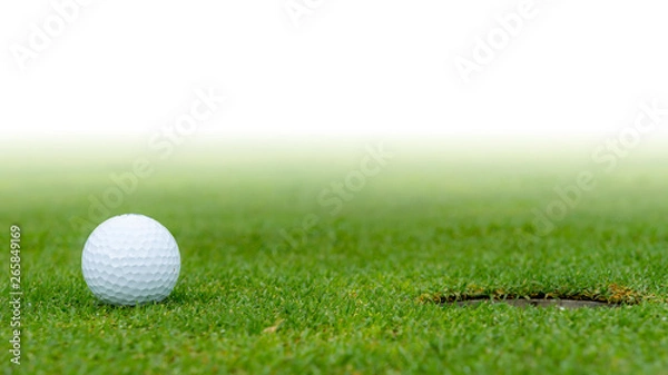 Obraz A golf ball at the hole