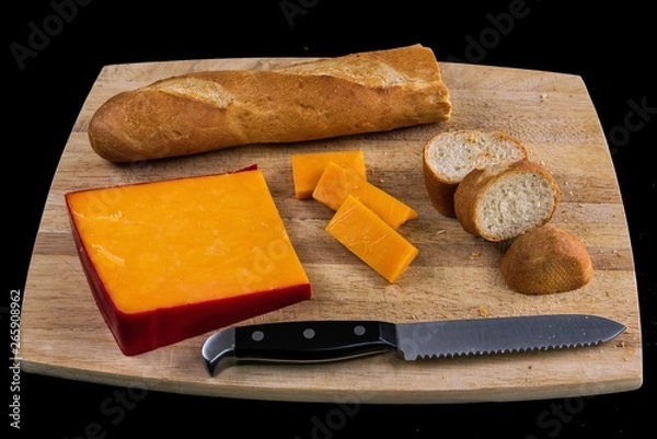 Fototapeta Bread and Cheese 1